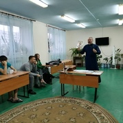 Сегодня в общежитии Кемеровского горнотехнического техникума состоялась встреча с необычным гостем